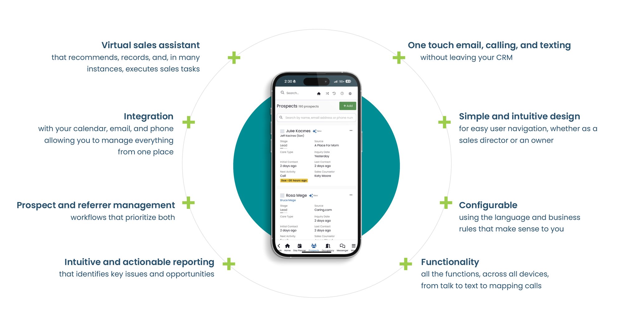 features graphic with mockup